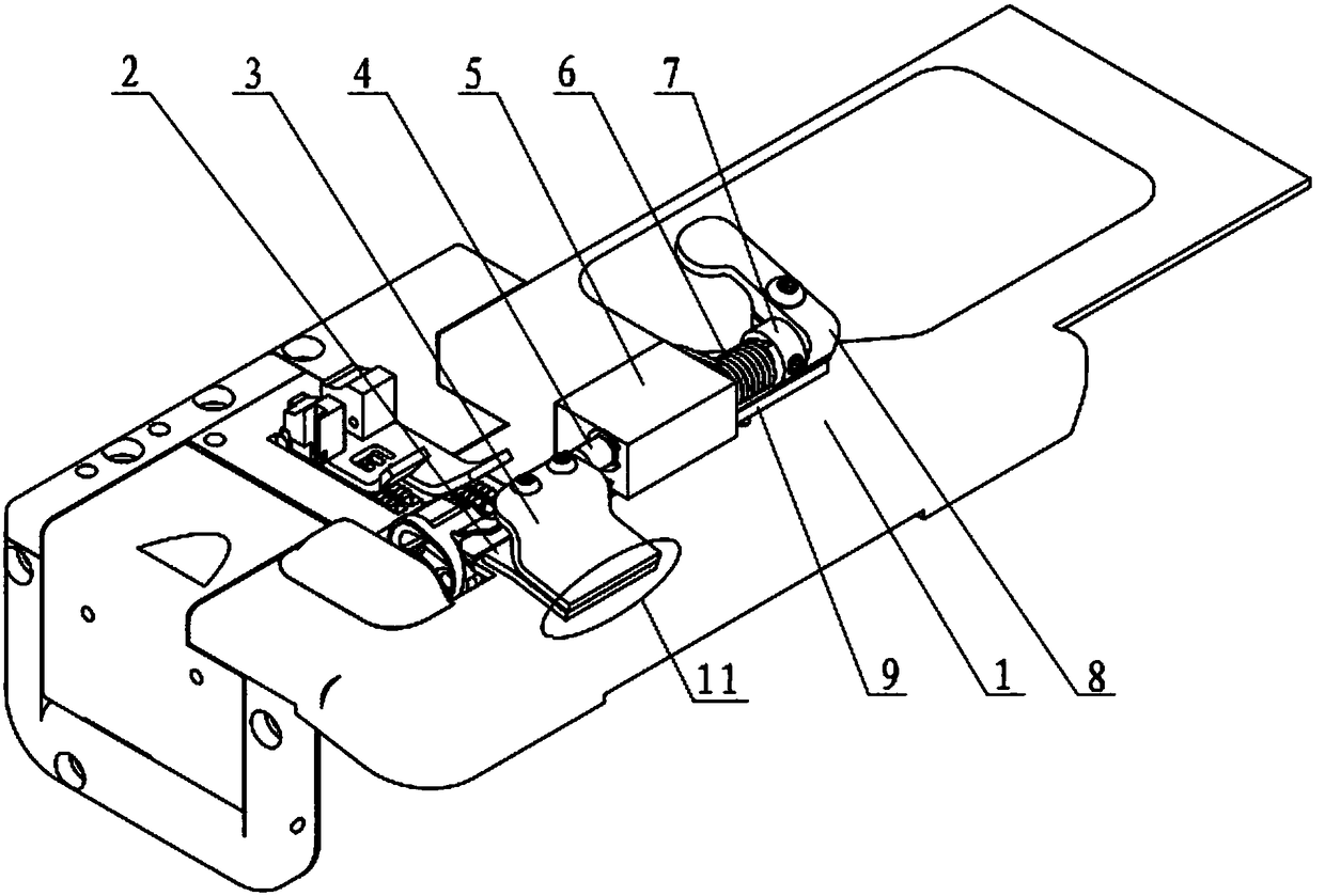 Sewing machine and fabric flattening device