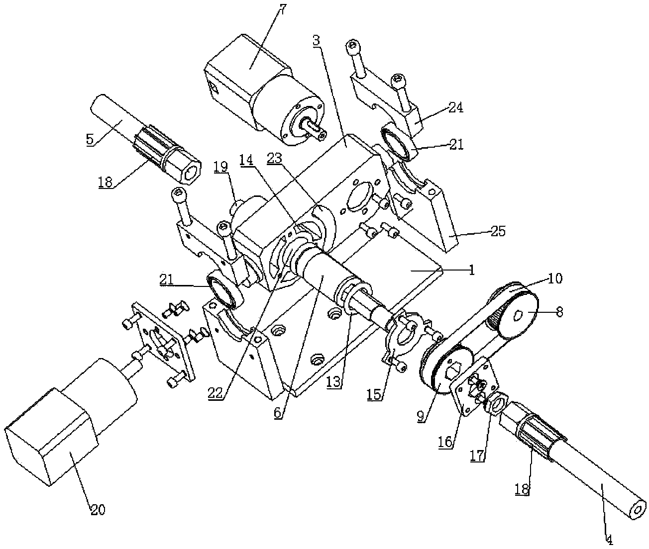 Multi-dimensional gearing for cleaning equipment