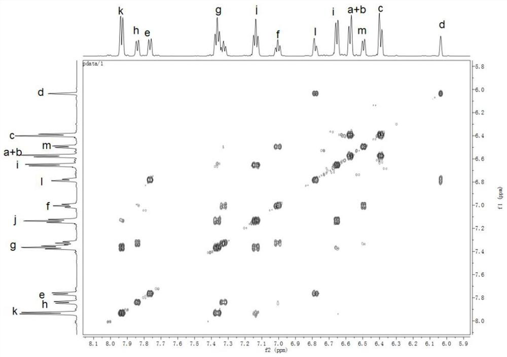 A kind of diamine compound containing symmetrical double fluorophore structure and its preparation and application, polyamide and polyimide and its preparation and application