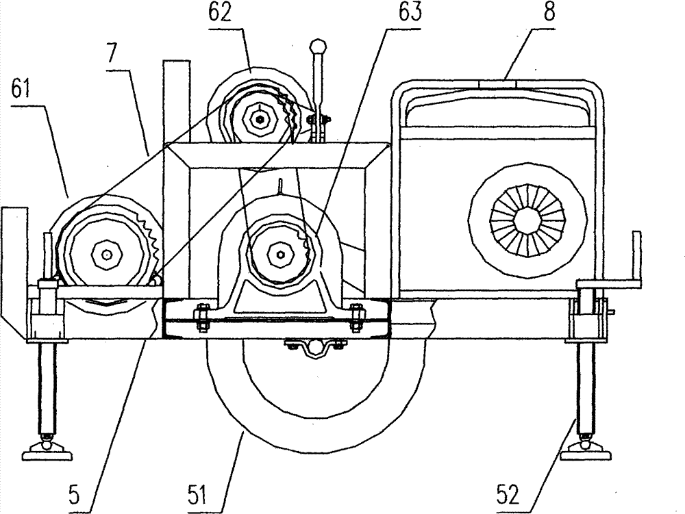 Multifunctional underground pipe dredging power winch