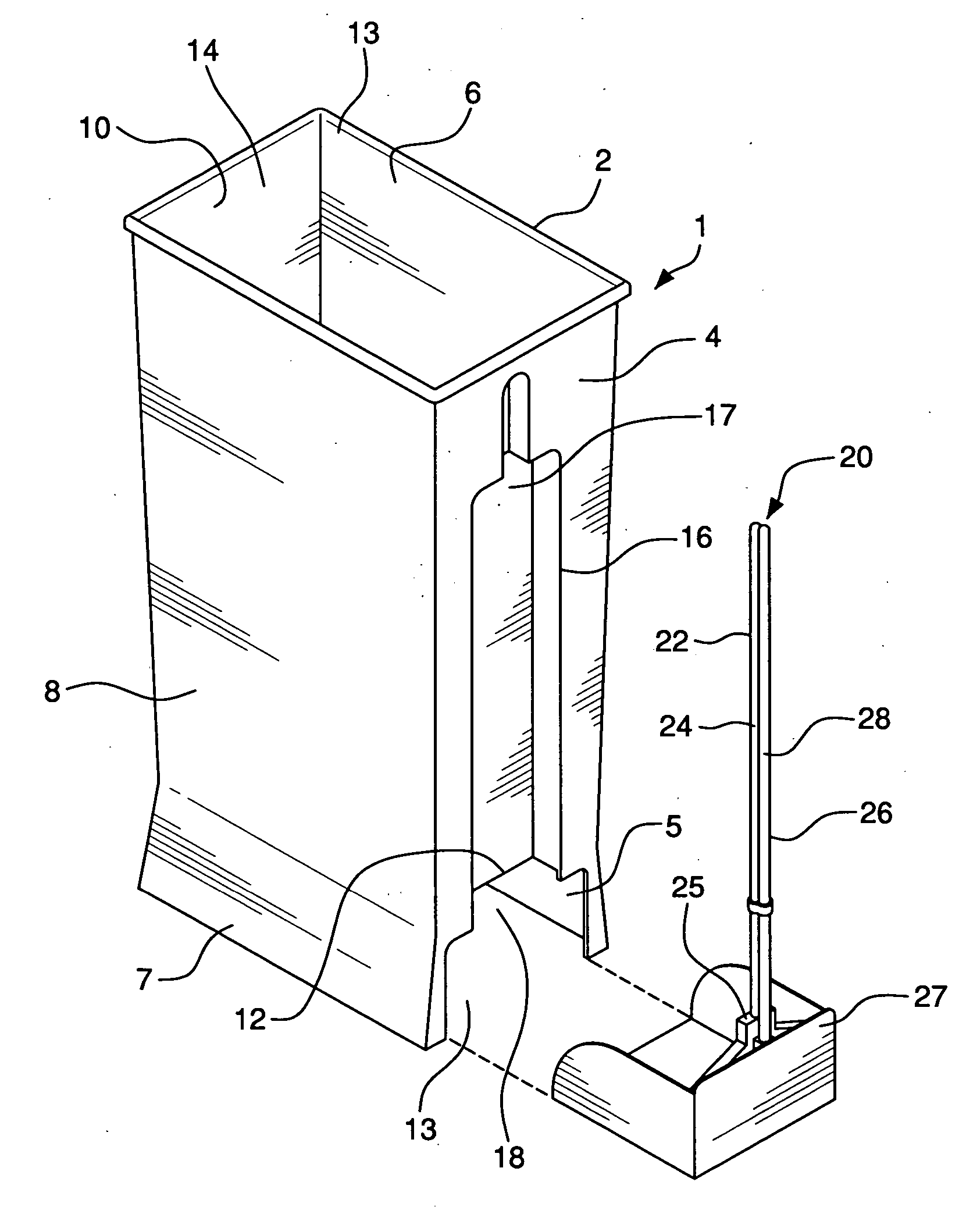 Trash receptacle cleaning product