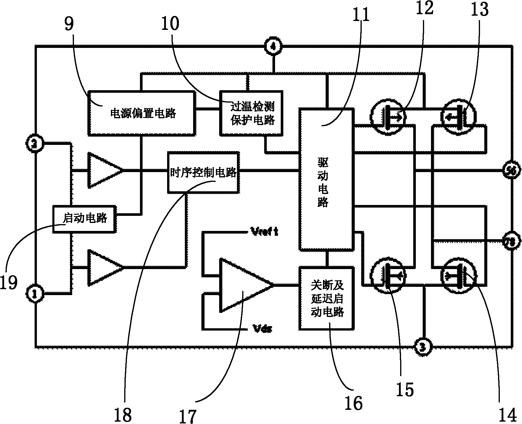 Bidirectional direct-current motor driving integrated circuit