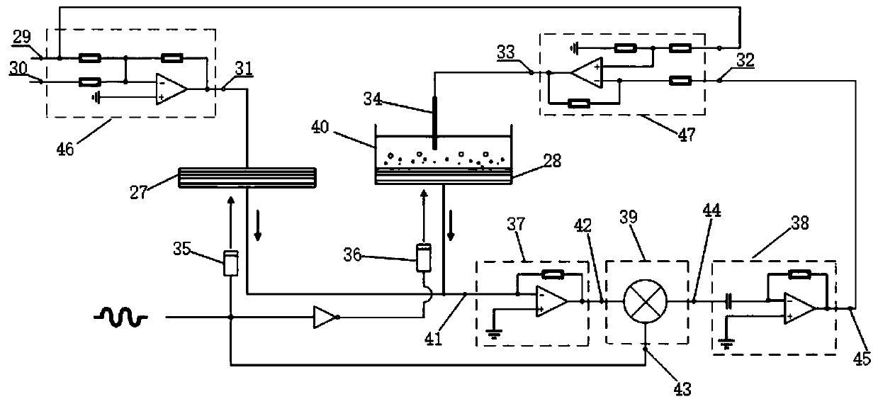 Differential type optical addressing potential sensor