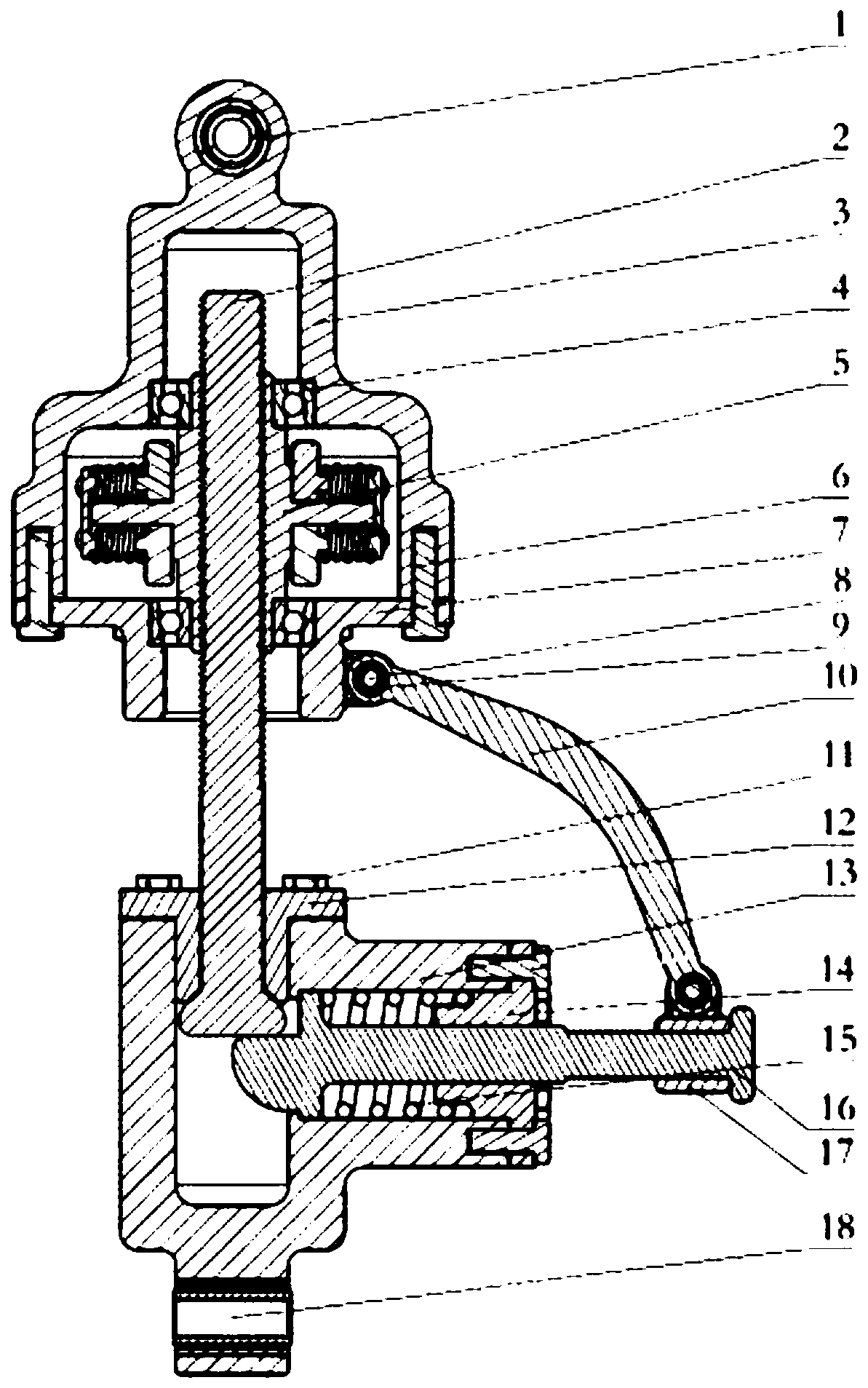 Commercial vehicle inerter with adjustable inertance being self-adaptive to working conditions