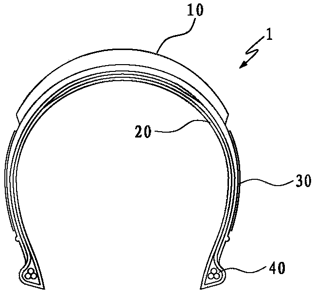 Pattern structure of bicycle pneumatic tire suitable for four seasons