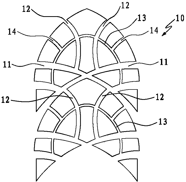 Pattern structure of bicycle pneumatic tire suitable for four seasons