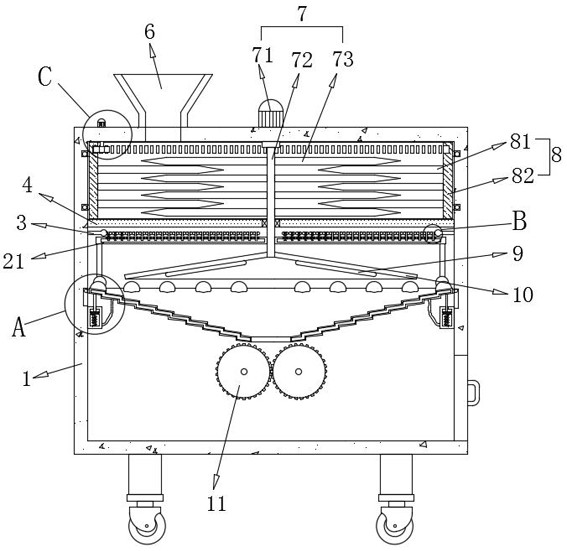 Dual crushing device for bio-based organic fertilizer processing