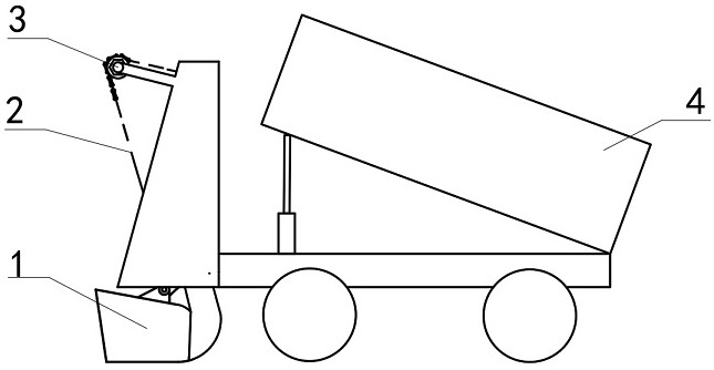 An adjustable bucket mechanism coupled with traction device and chain reel