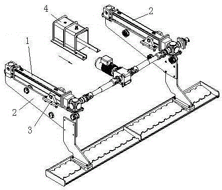 An edge shielding device of the cooling system after medium and heavy plate rolling