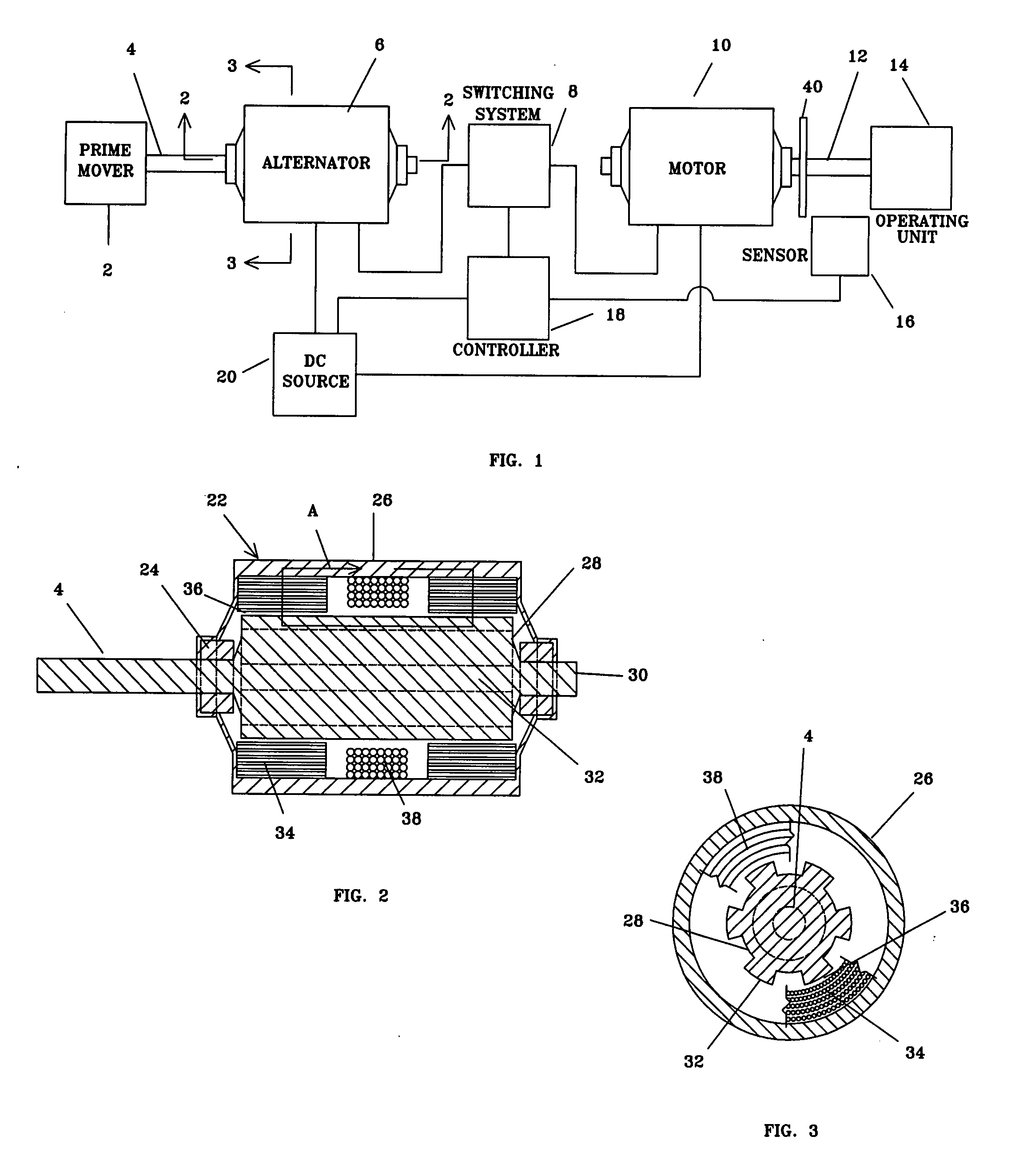 Simplified solid state electric motor drive technique