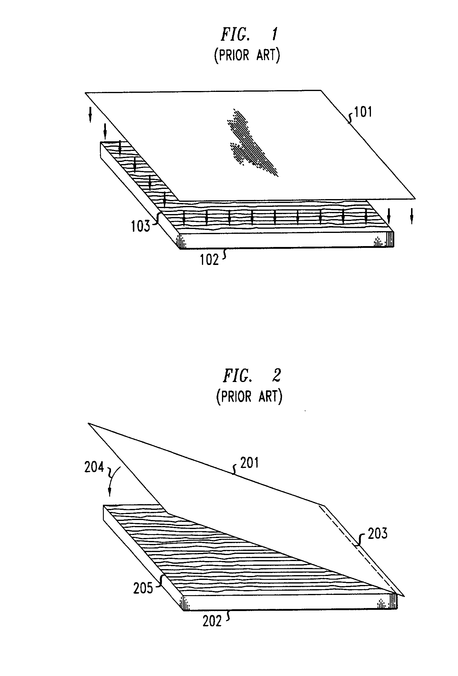 Method for removing unwanted particles from a surface used in the process of flexibly transferring a feature pattern from an inked surface to a substrate