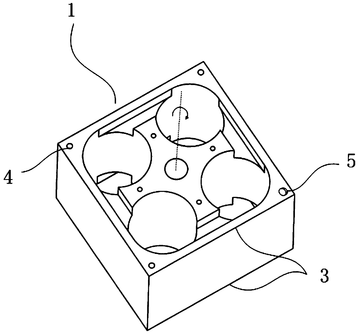 A kind of mechanical laser radar and its counterweight method