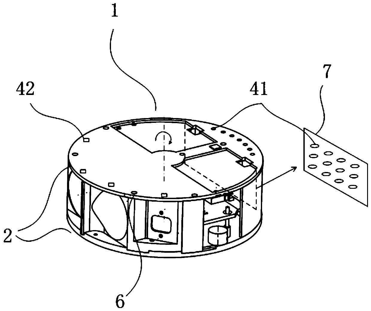 A kind of mechanical laser radar and its counterweight method