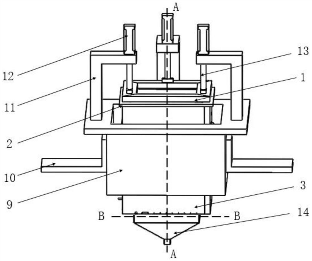 Thermoplastic material flexible forming device