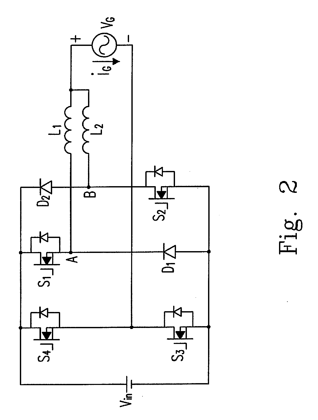 Inverter circuit having relatively higher efficiency