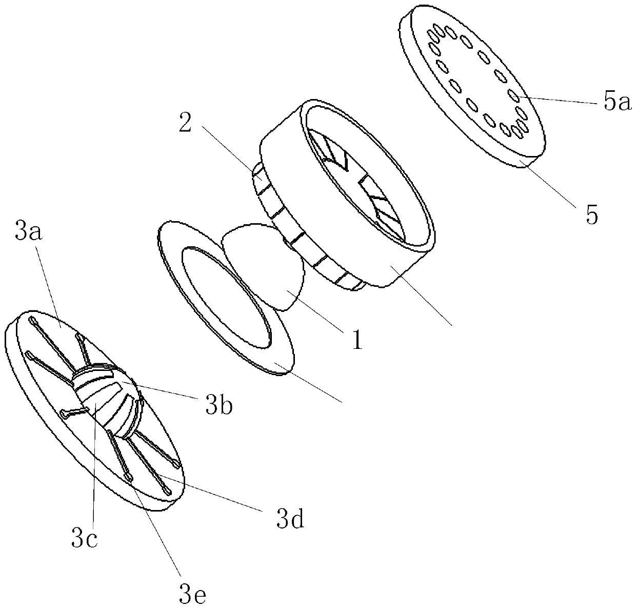 Micro-hemispheric gyroscope with internal and external hyperboloid stereo electrodes