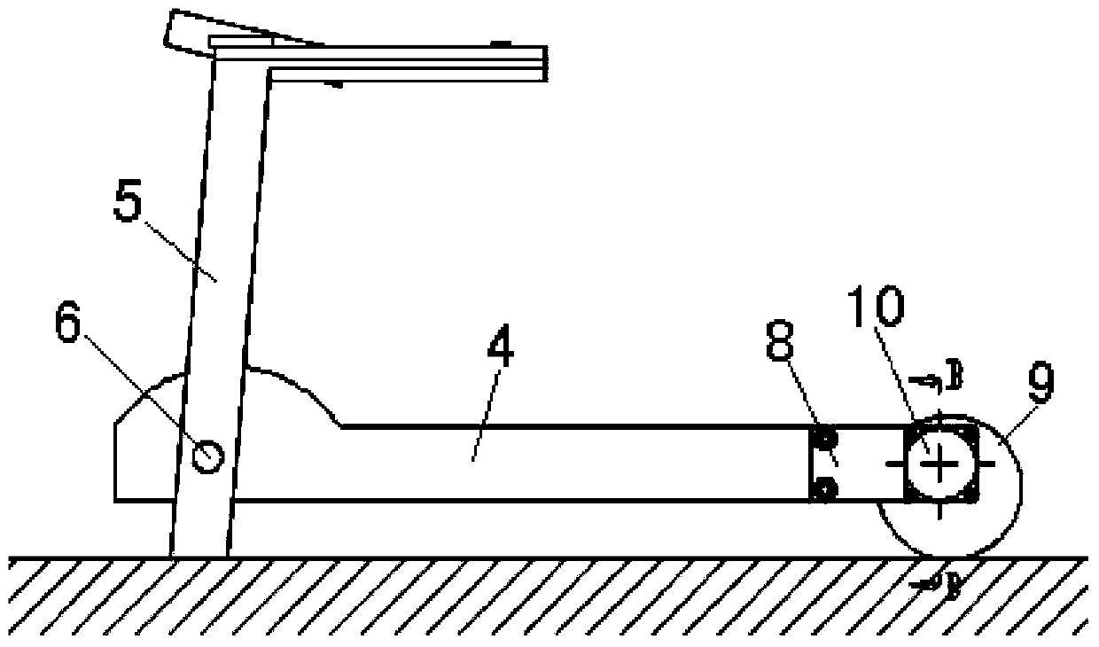 Automatic running gradient adjustment device for running machine