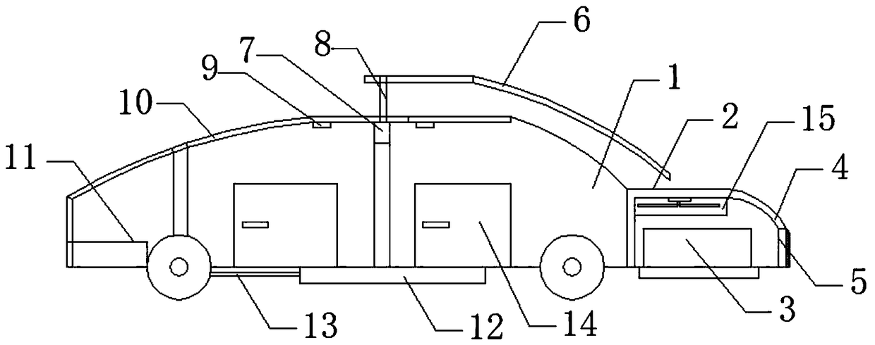 Cooling self-detecting function system for engine and compartment interior of car