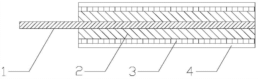 Friction pressure induction cable and preparation method thereof