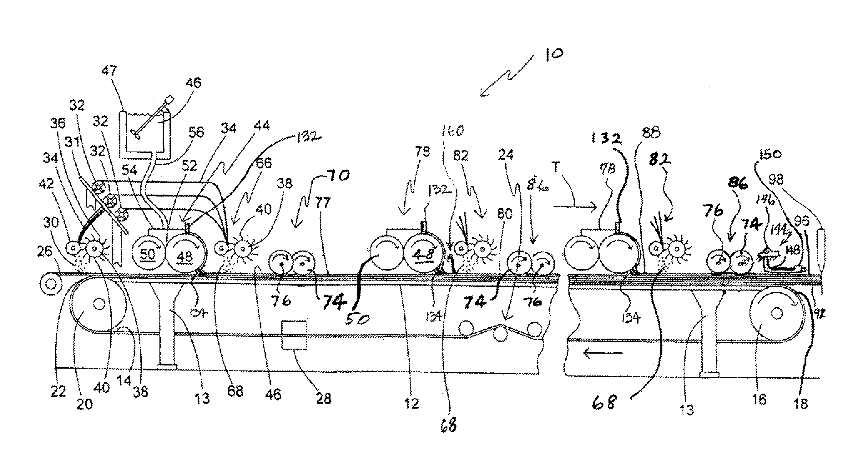 Method for smoothing cementitious slurry in the production of structural cementitious panels