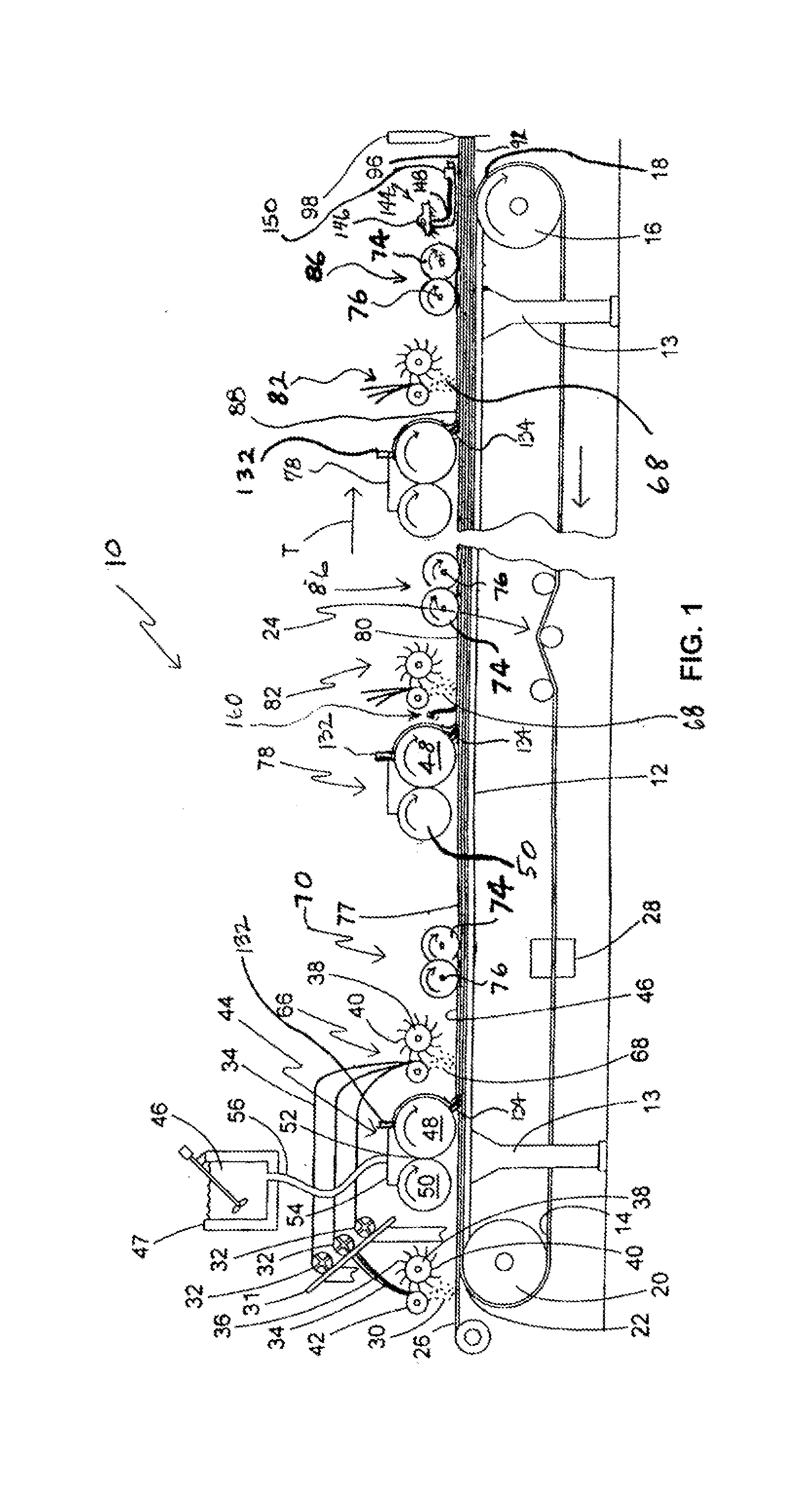 Method for smoothing cementitious slurry in the production of structural cementitious panels