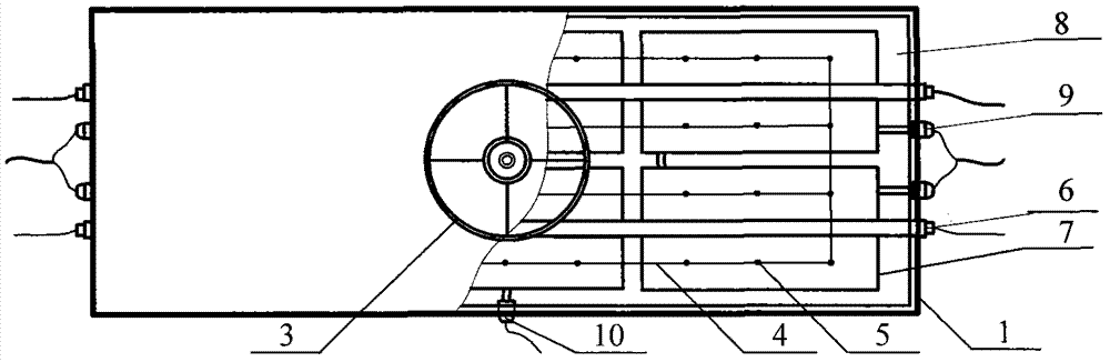 Corrosion simulation experiment device in ocean tidal range zone