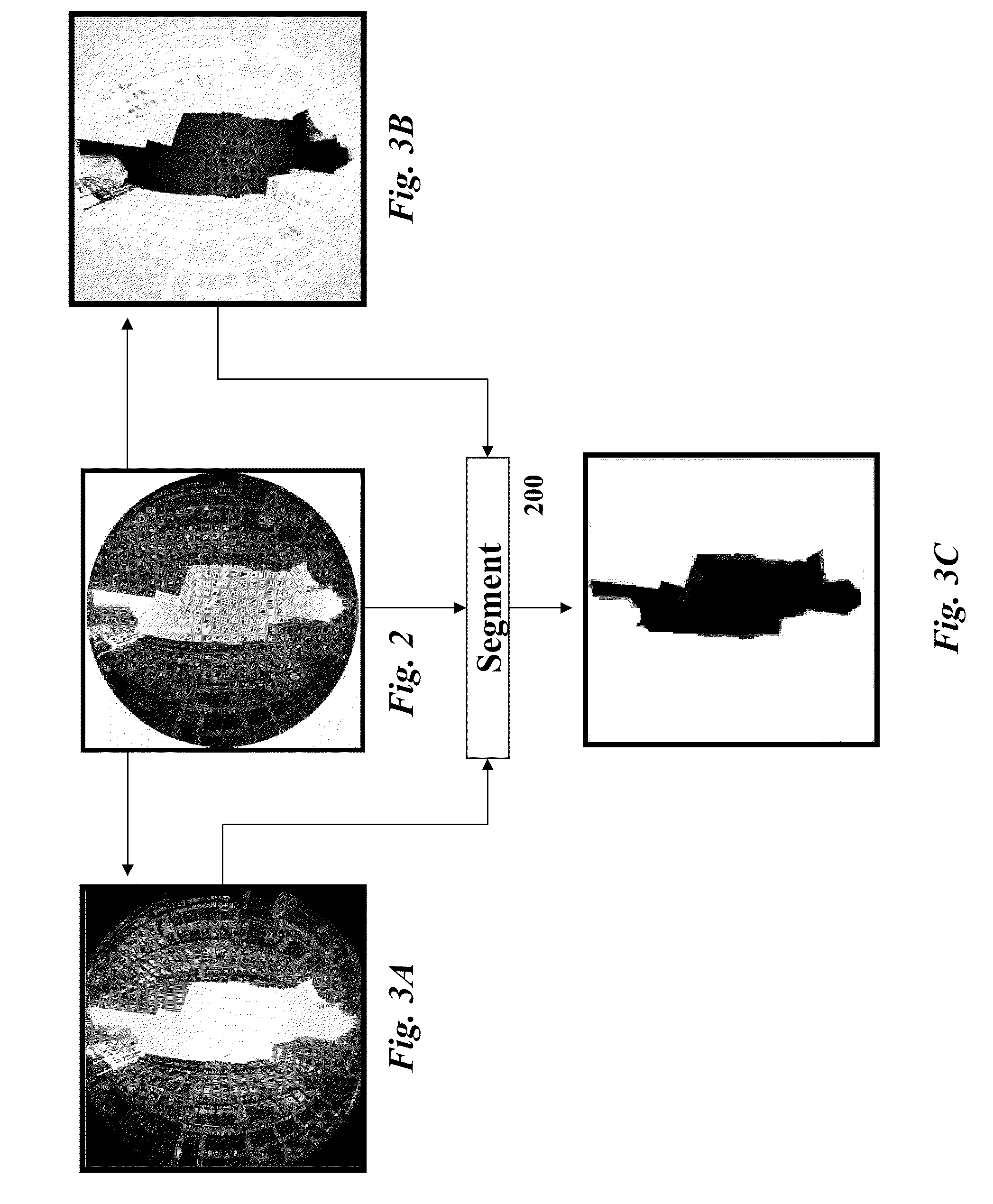 Method for Determining a Location From Images Acquired of an Environment with an Omni-Directional Camera