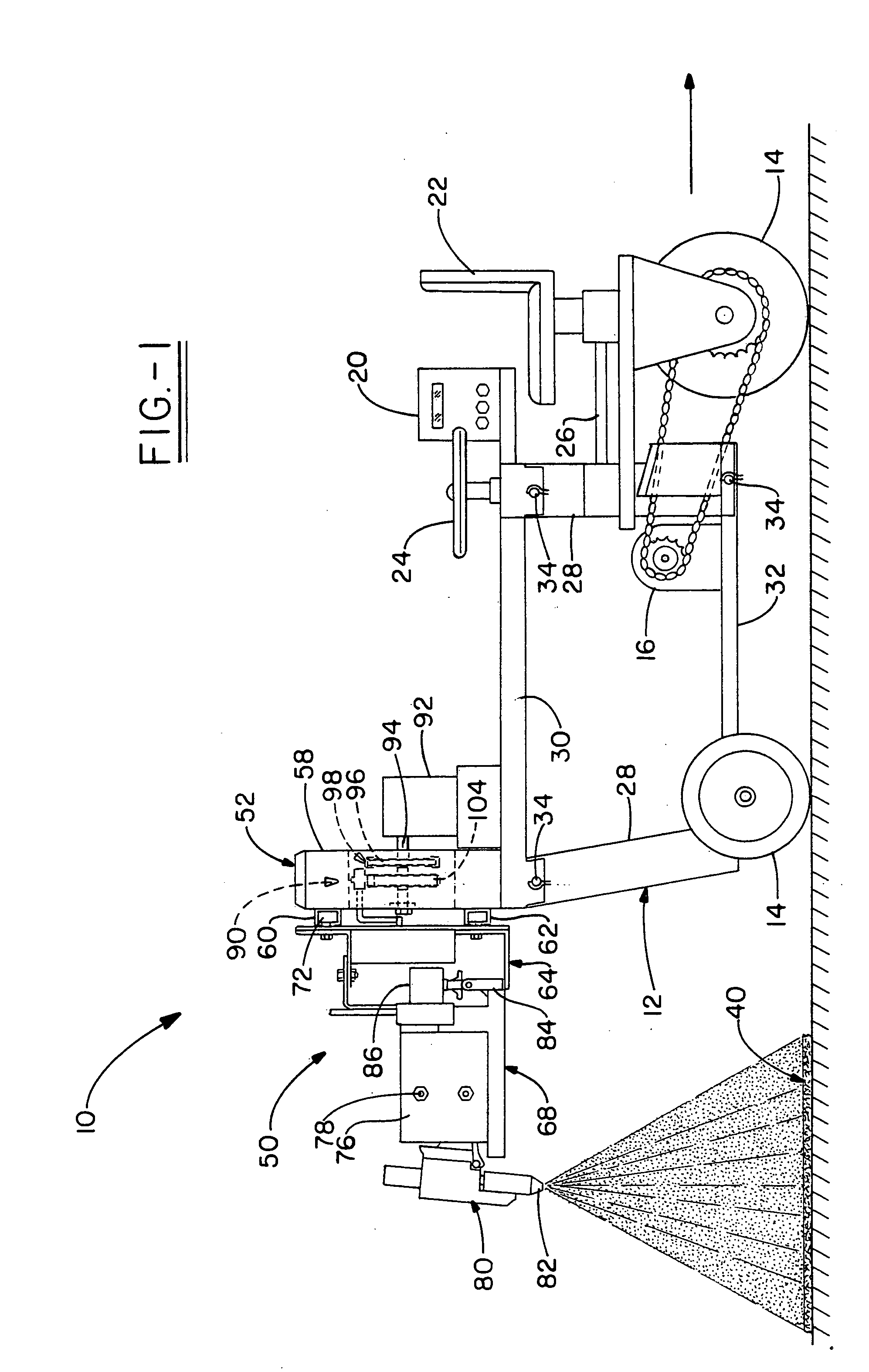 Apparatus for applying a coating to a roof or other substrate
