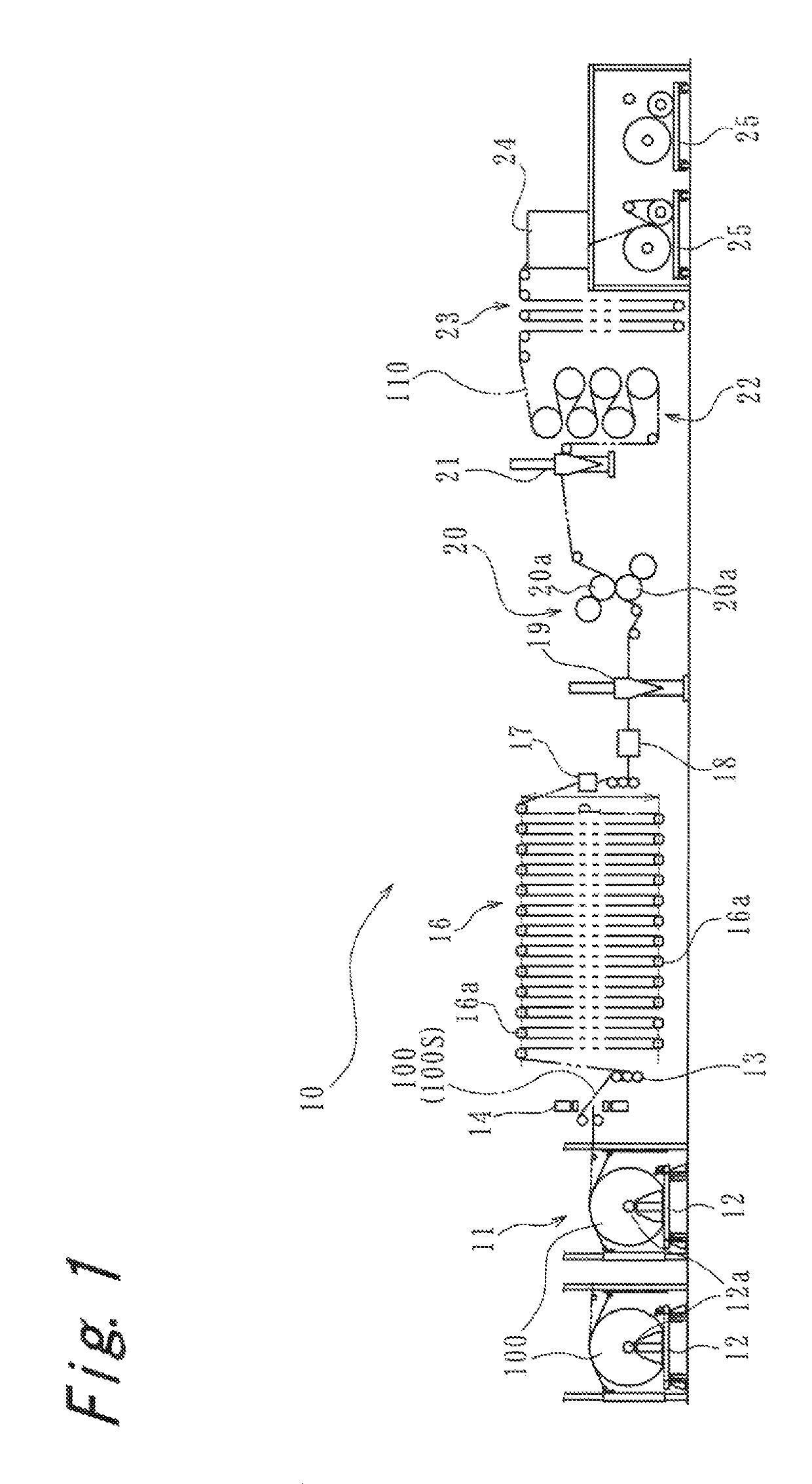 Method of forming topping sheet and apparatus thereof