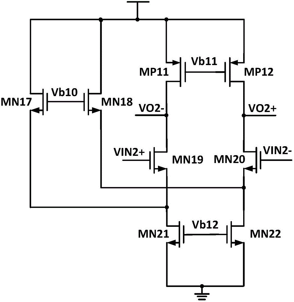 Gain enhanced full-differential amplifier structure for pipeline ADC
