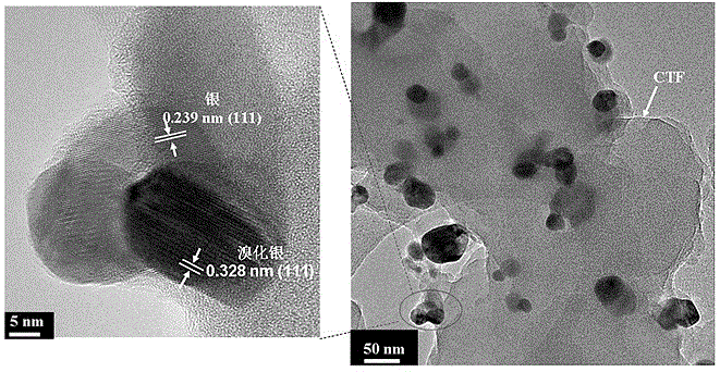 Compound visible photocatalyst, and preparation method and application thereof
