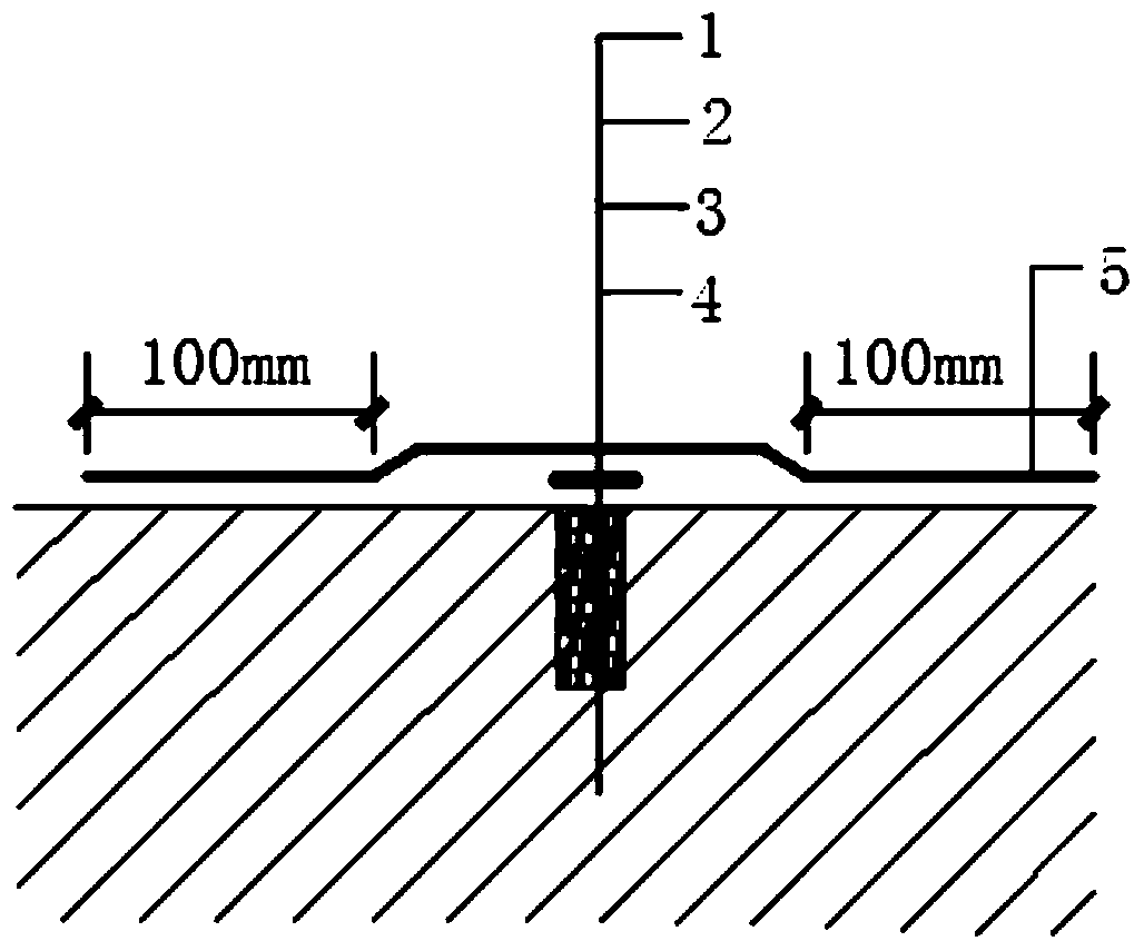 Composite material and method for waterproofing maintenance of ballastless track using composite material