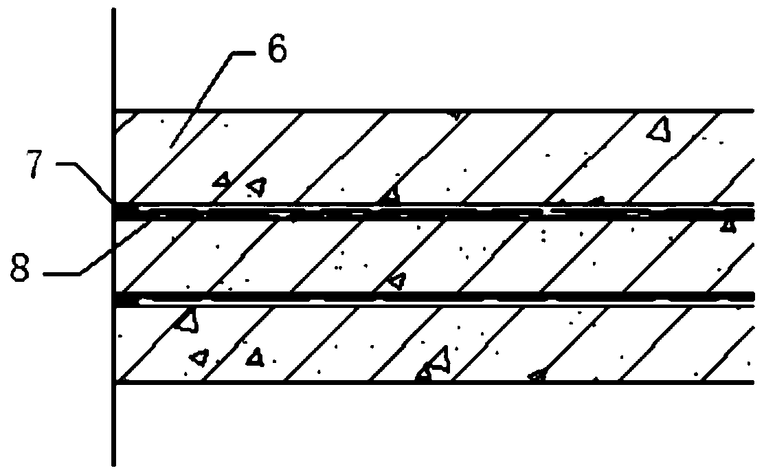 Composite material and method for waterproofing maintenance of ballastless track using composite material