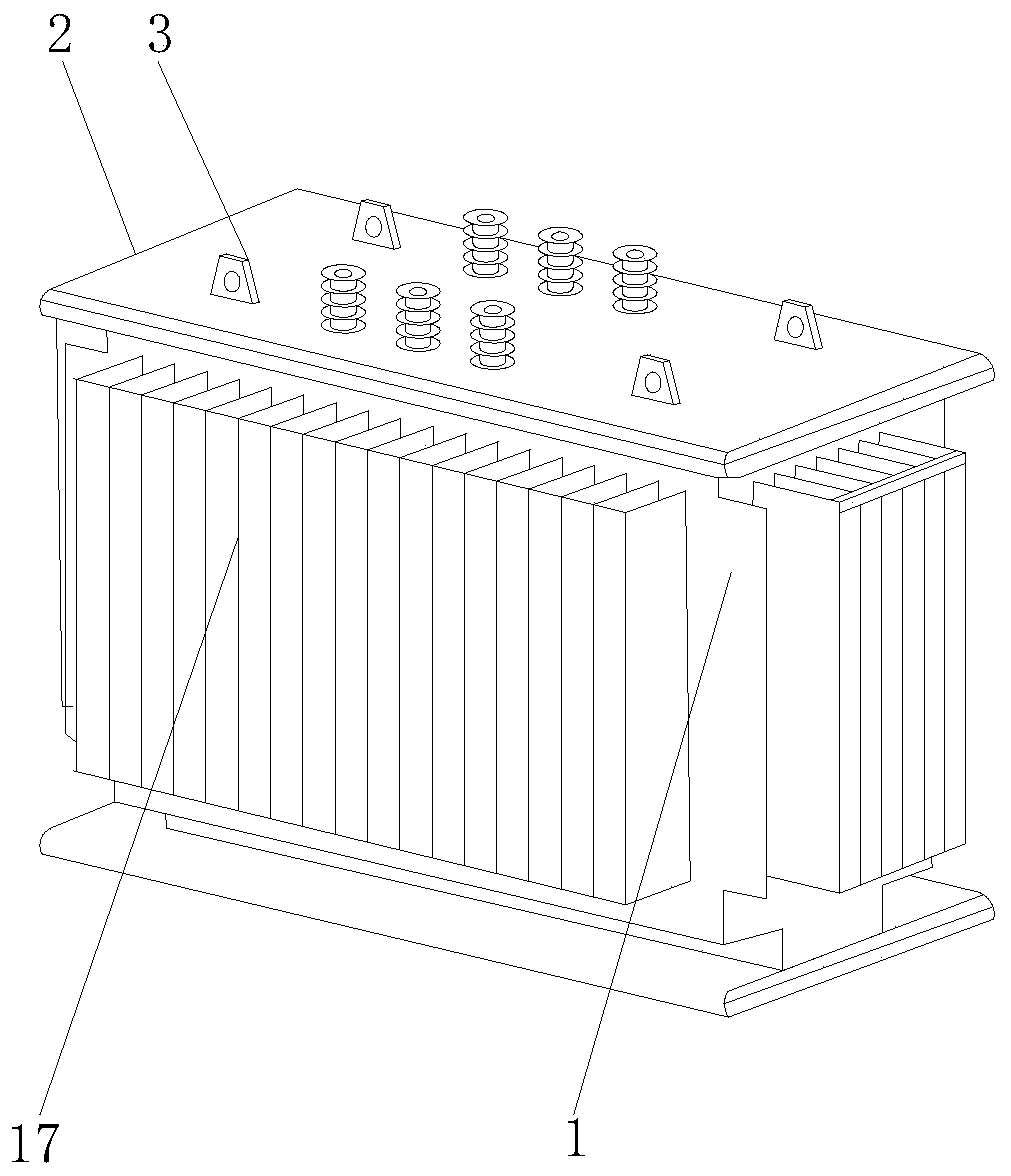 Distribution transformer with iron core replacement function