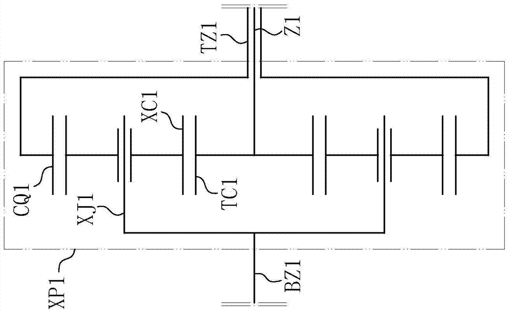 Parallel type double-flow variable-speed drive device