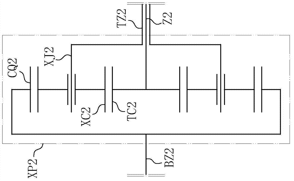 Parallel type double-flow variable-speed drive device