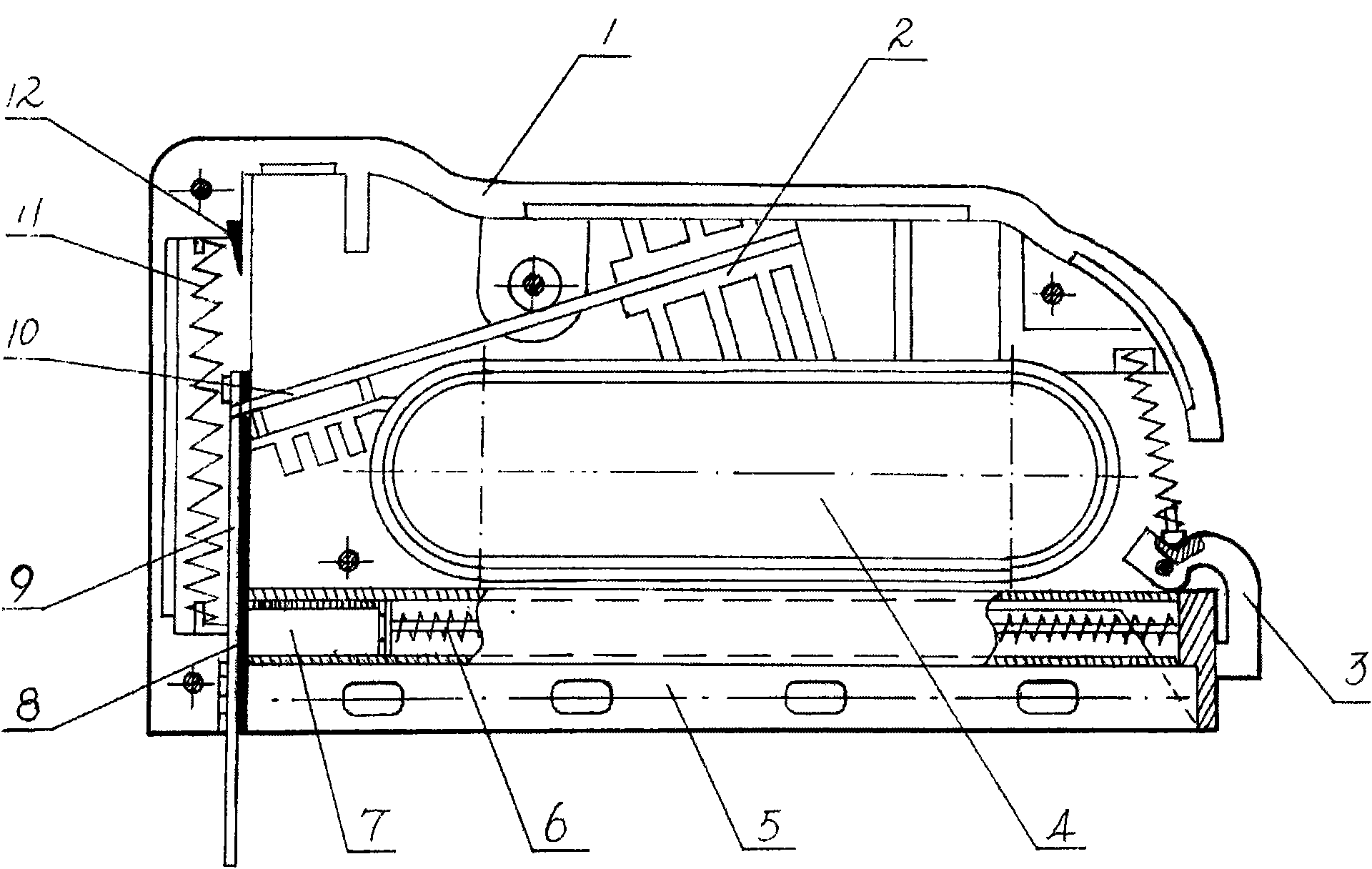 Manual nailing gun