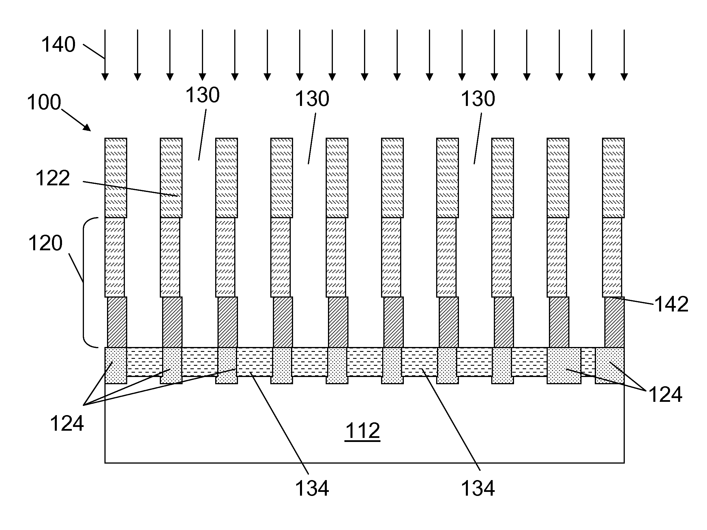 Mask forming and implanting methods using implant stopping layer and mask so formed