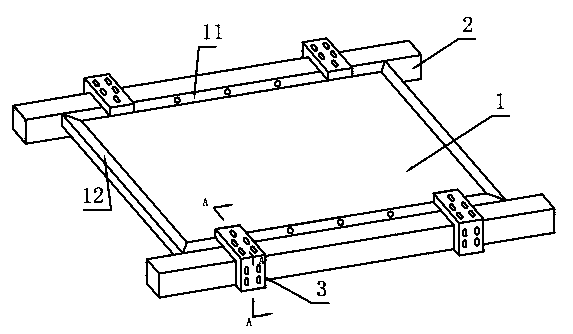 Clamping tool for testing mechanical load of photovoltaic module