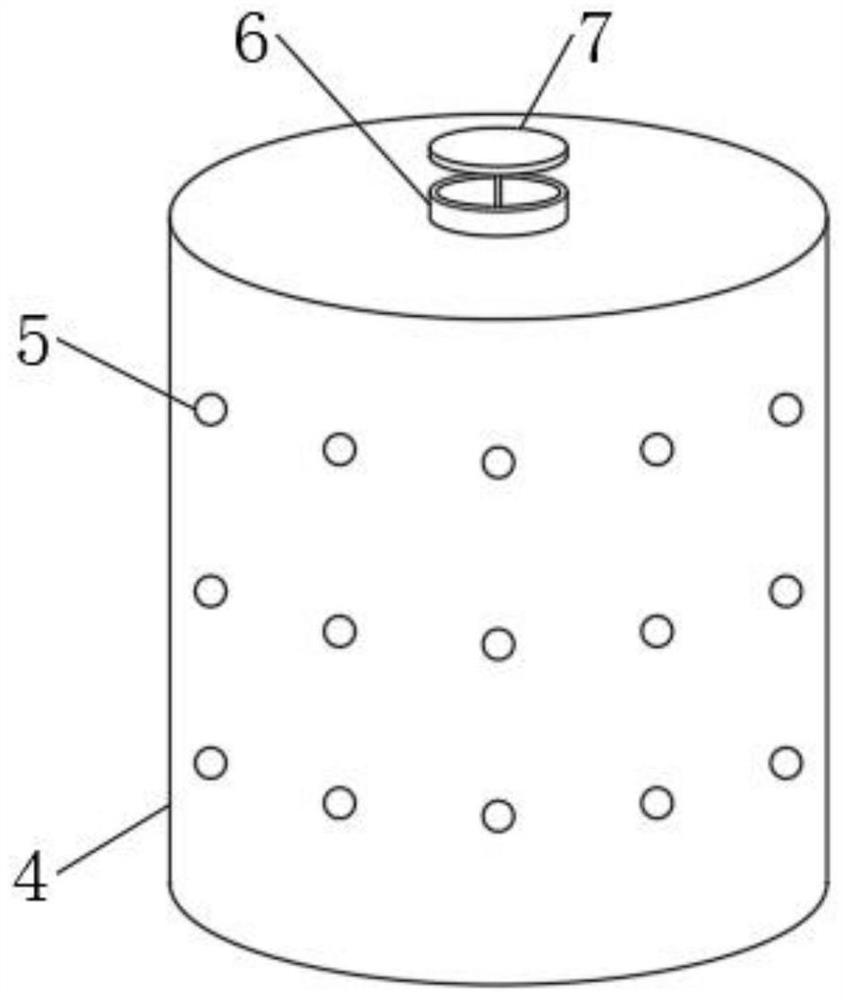 Electric meter box fire extinguishing device based on thermal induction