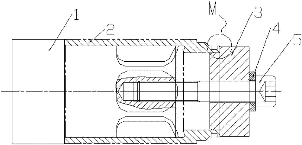 Machining tool and process for thin-wall long barrel part with window