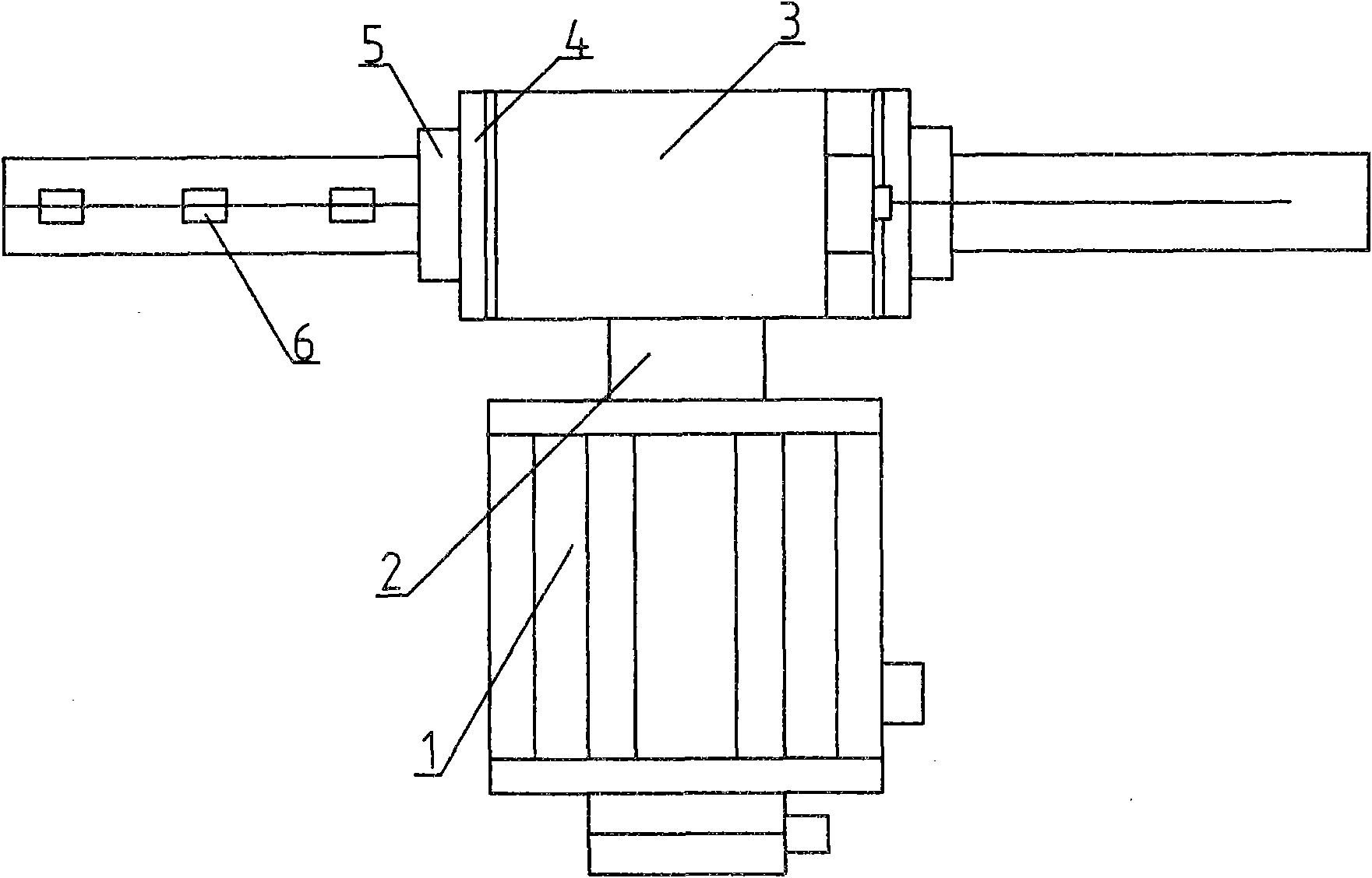 Rotary paper feeding mechanism of thermoprinting die-cutting and creasing machine