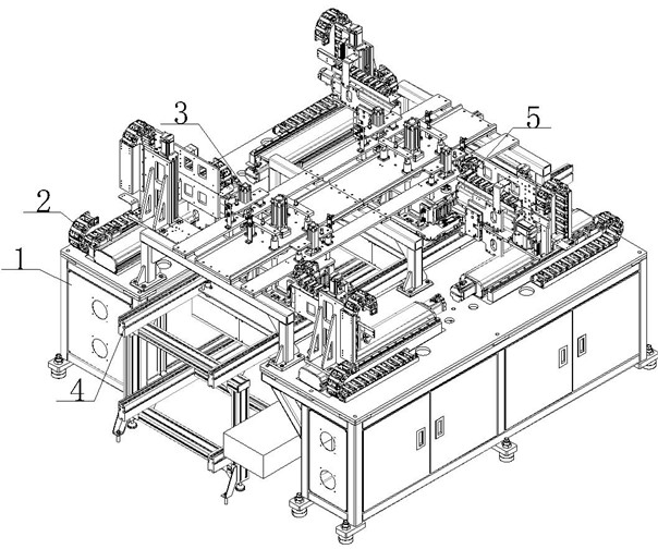 New energy battery production line tab bending and rolling device