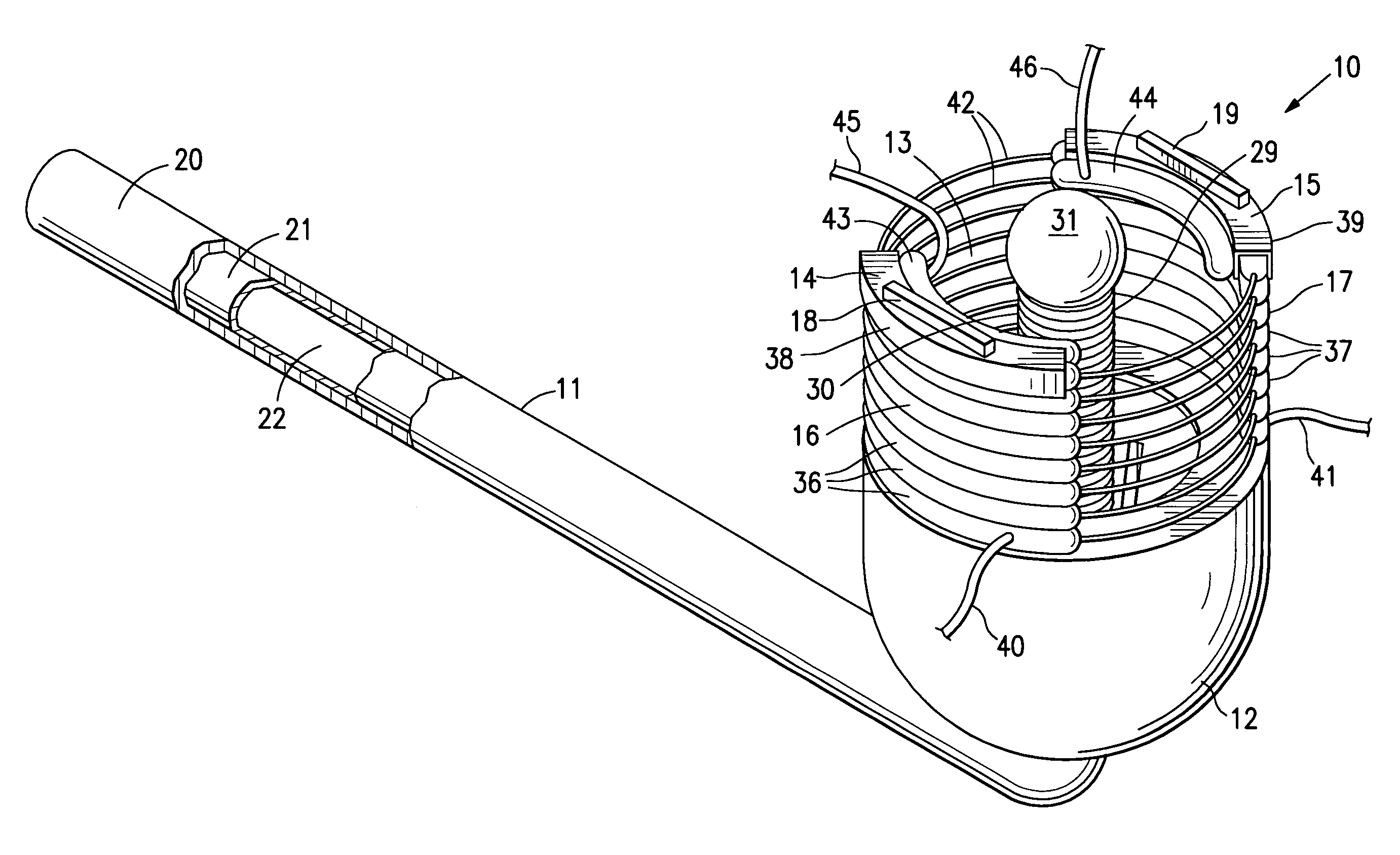 Uterine artery occlusion device with cervical receptacle
