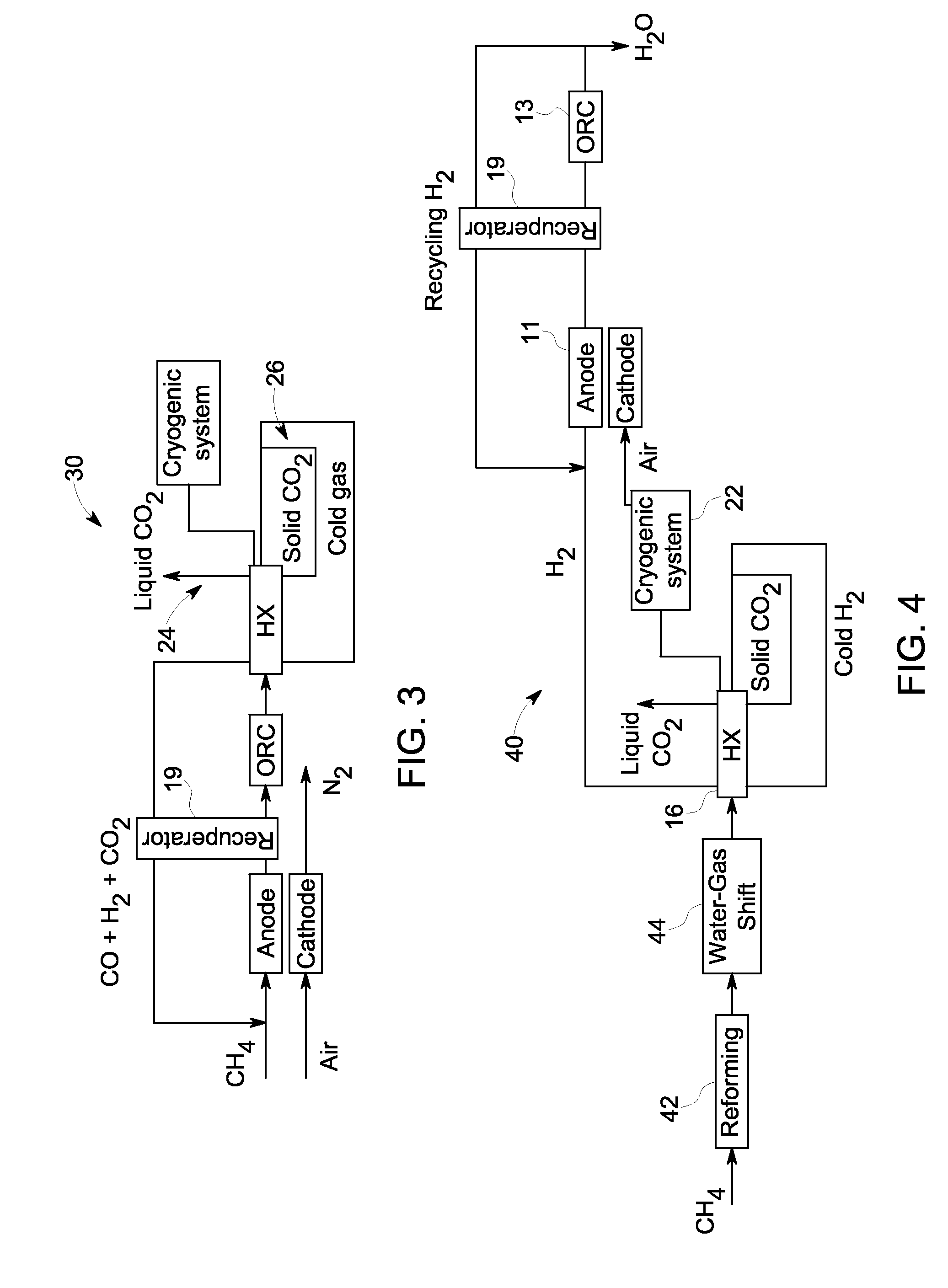 Recirculation complex for increasing yield from fuel cell with co2 capture
