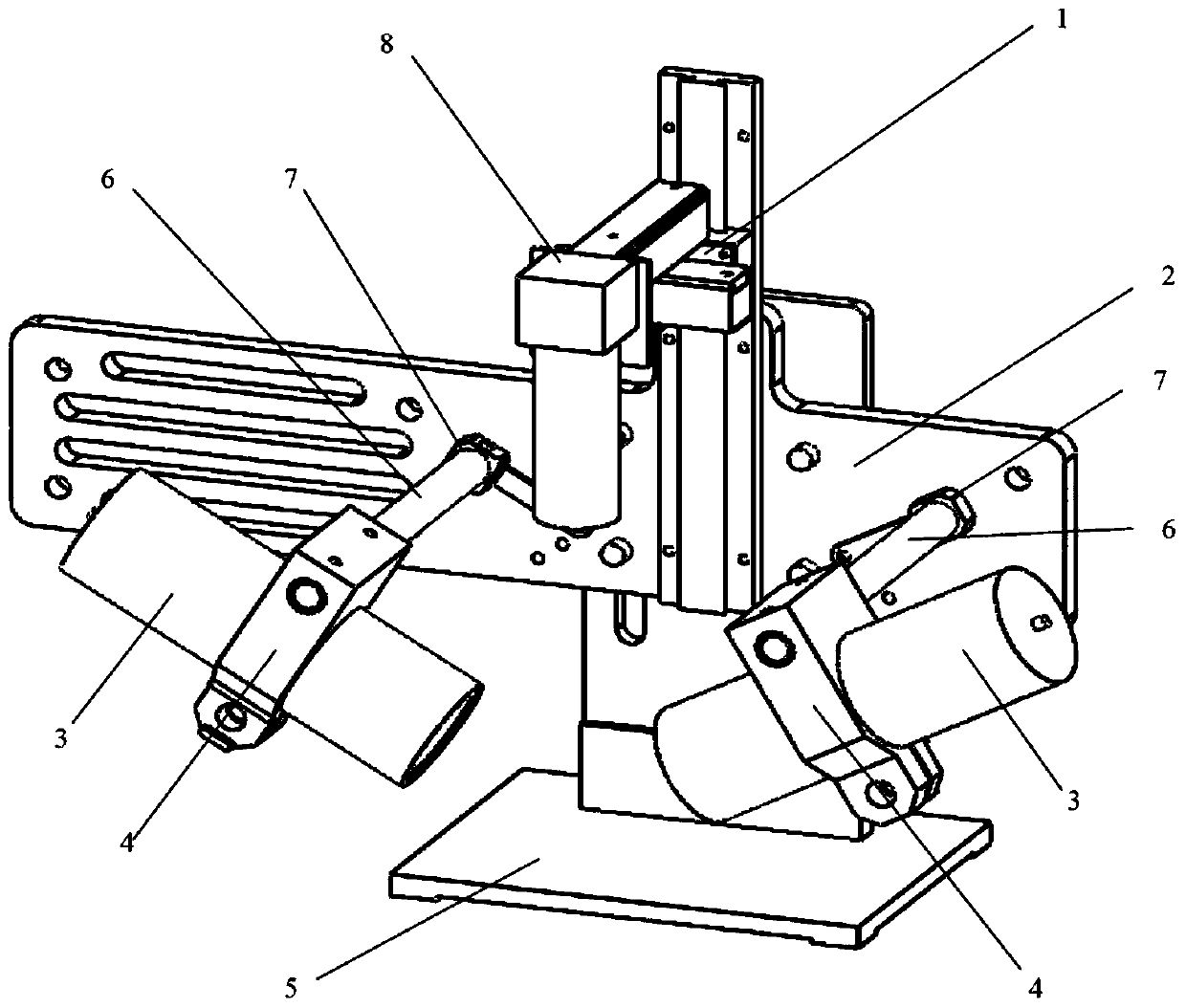 Laser interferometer for measuring in-plane deformation and strain field of materials and its application method