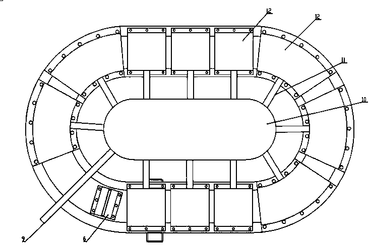 Gas-solid circular-flowing magnetic-field fluidized sorting device