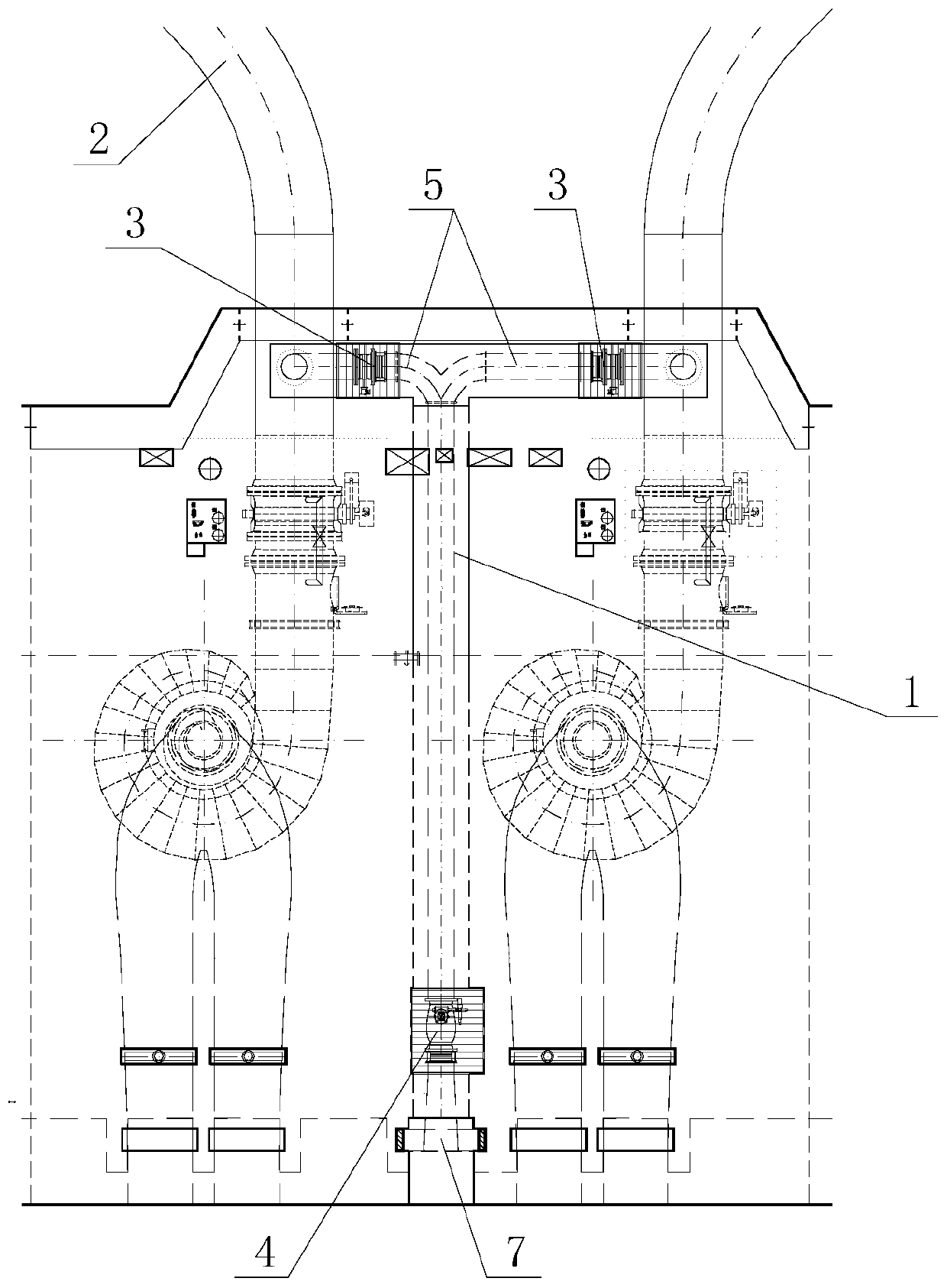 Ecological water drainage pipe for centralized development of hydropower station