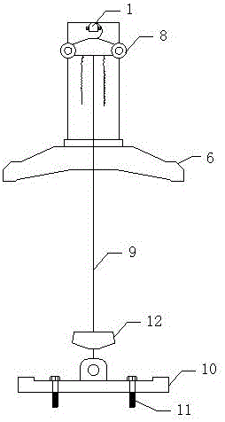 Device used for replacing wide and thick plate rolling mill hydraulic AGC cylinder and using method thereof