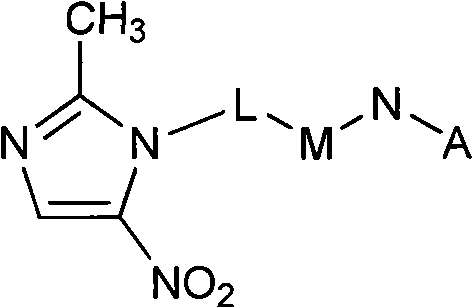 F-triazole ring-polyethylene glycol-metronidazole compound and preparation method thereof